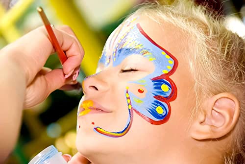 צבעי צבע פנים לילדים, צביעת גוף פנים עפרונות עפרונות מבוססים על מים 6 צבעים עפרון איפור לא רעיל לילדים מסיבות נושא ישנות