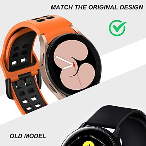 להקת אופנה סיליקון של Koelin תואמת את Samsung Galaxy Watch 5 & 4 44 ממ/40 ממ/צפה 4 46 ממ/42 ממ/גלקסי שעון 3 41 ממ,