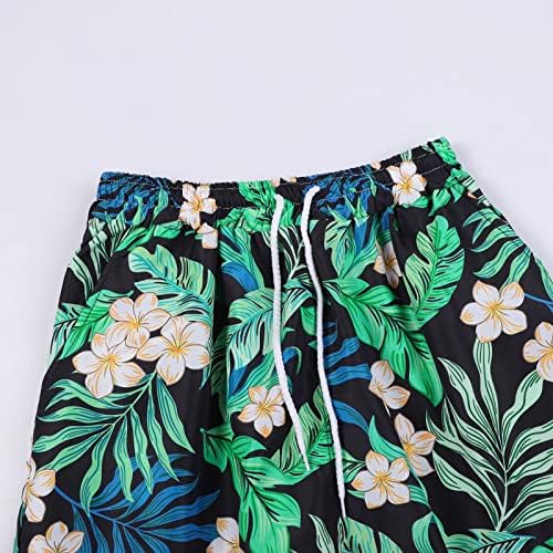 מכנסיים קצרים לנשים קיץ לבוש חוף חוף טרופי מודפסים מכנסיים קצרים מגרש מזדמן מכנסי חוף עם כיסים