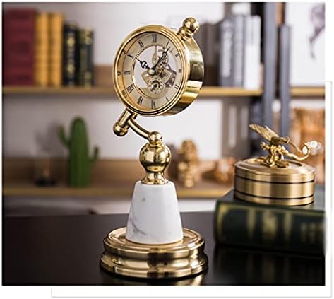 UXZDX שולחן מתכת שעון סלון סלון קישוטי משרד קוורץ שעון שולחן בית שולחן שיש שעון שולחן שעון שעון שעון שולחן