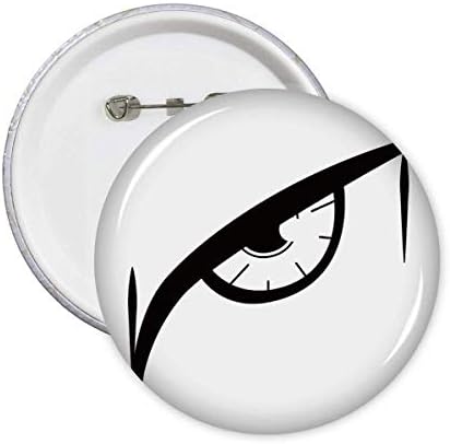 דפוס קישוט עיניים וקטורי שחור סיכות כפתור תג סמל קישוטים לאביזרים 5 יחידות