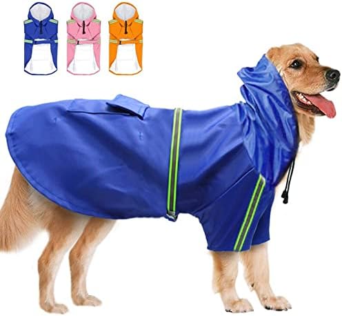 מעיל מעיל כלבים של Ttndstore מעיל גשם כלב גדול מעיל גשם מחמד מחמד לכלבים פיטבול גולדן רטריבר לברדור כלב בגדי כלב -11991