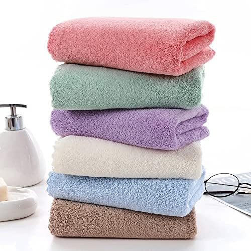 N/A מגבת מיקרופייבר כותנה למבוגרים שטיפת חדר אמבטיה כותנה כותנה ונשים מגבת נטולת מוך סופגת 6 יחידות