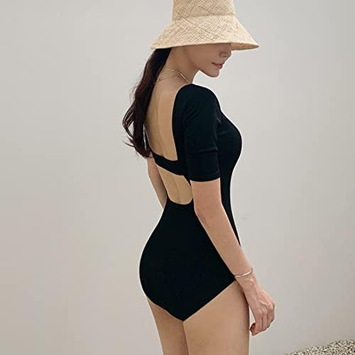 שחור חוטיני בגד ים נשים אופנה מוצק עגול צוואר בגד ים סקסי ביקיני שקוף ביקיני סקסי תחתונים חם