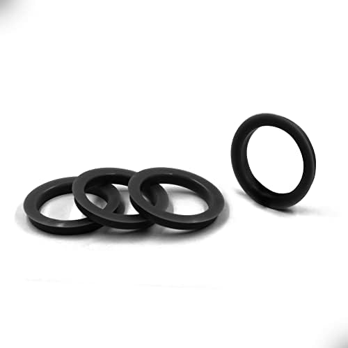חלקי אביזרי גלגלים סט של 4 טבעת מרכזית טבעת 73 ממ OD עד 66.56 ממ מזהה רכזת, פוליקרבונט שחור