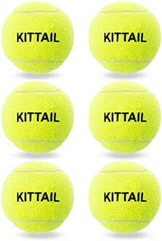 קיטייל 6 יחידות חורק טניס כדורי לכלבים-2.58 אינטראקטיבי דוגי צעצועים-בטוח, עמיד עבור קטן בינוני גדול כלבים