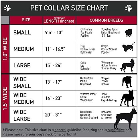 צווארון כלב אבזם חגורת בטיחות לוגו Mopar חזור על שיפוע כסף שחור 13 עד 17 אינץ 'ברוחב 1.5 אינץ'