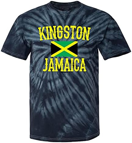 קינגסטון ג'מייקה - חולצת טריקו לגברים ג'מייקנית ראסטה