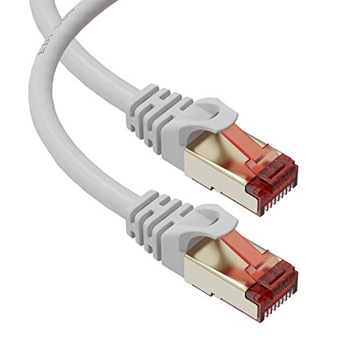 כבל Ethernet Cat7 - 25 רגל - מחבר RJ45 - STP מוגן כפול - 10 ג'יגביט 600 מגה הרץ - CAT 7 Premium Sapphy Speed