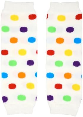 Judanzy Judanzy Rainbow Polka Dot Dot Baby Girl Shamments - עד 12 פאונד