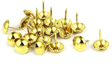 ציפורניים, ברגים ומחברים חידוש אגודל נקודת סימון נייל לדחוף פין זהב טון 12 ממ איקס אגוז & בורג סטים 17 ממ 20 יחידות