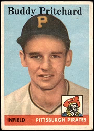 1958 Topps 151 Buddy Pritchard Pittsburgh Pirates VG+ Pirates