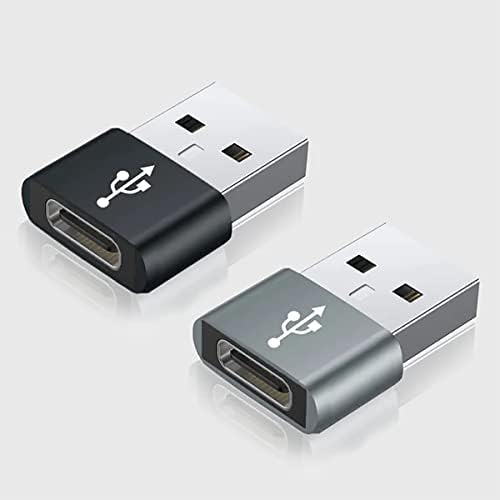 USB-C נקבה ל- USB מתאם מהיר זכר התואם לכרטיסיית גלקסי של סמסונג A 10.5 למטען, סנכרון, מכשירי OTG כמו מקלדת,
