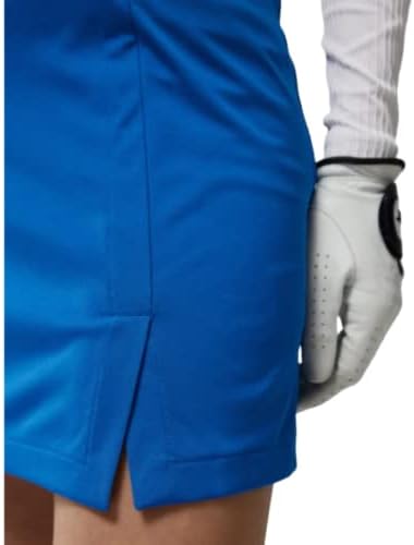J Lindeberg נשים אמלי חצאית גולף אמצע - כחול ימי XS