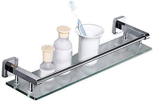 מדף רב -פונקציונלי של YGCBL, מדף אמבטיה, קולב קיר נחושת מלא למראה אמבטיה זכוכית יהירות מדף אמבטיה קדמי/58 סמ