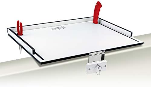 מוצרי מאגמה, T10-310B פיתיון פיתיון ושולחן פילה, לבן/שחור, 20 אינץ '