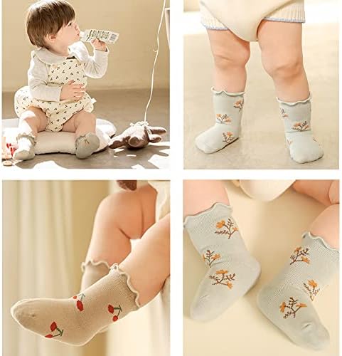 גרבי תינוקות של Suitboy גרביים פעוטות גרבי גרביים גרביים לבנות פעוטות גרבי רשת קיץ חמודות כותנה