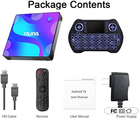 תיבת טלוויזיה אנדרואיד 11.0,2023 תיבת טלוויזיה חכמה RK3318 4GB 64GB תמיכה 2.4 גרם 5.8 גרם WiFi Bluetooth 4.1