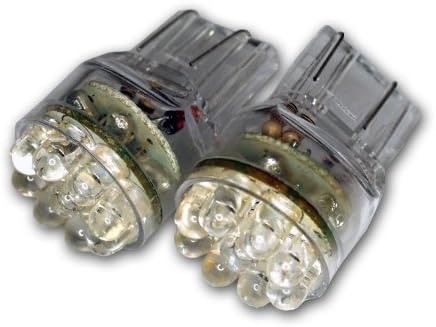 TuningPros LEDTL-T20-W15 LED LED LED נורות T20 טריז, 15 סט של LED לבן 2-PC