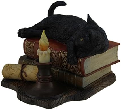 עיצוב Veronese שעת המכשפות פסל Cat Black