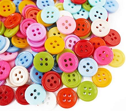 כפתורי כפתורי כפתורי פלסטיק מגוון מלאכות שרף כפתורי שרף מצליחים 200 יח 'בגודל 1/2 אינץ' לאומנויות ומלאכה אוספי קישוט