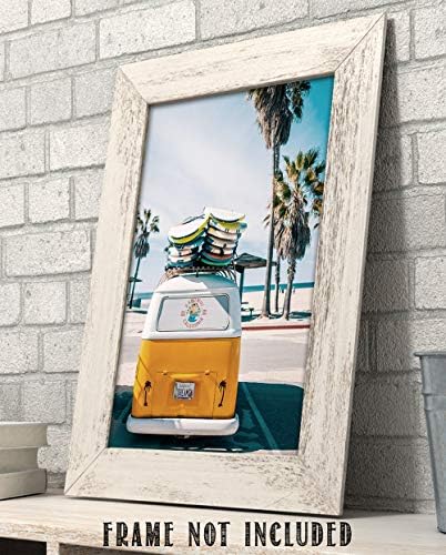 קליפורניה דרימין סרף ואן-עיצוב בית חוף נהדר, הדפסת ויברציות קיץ בחדר היפי, מחנה גלישה לוחות גלישה דקורטיביים אמנות קיר, מתנה