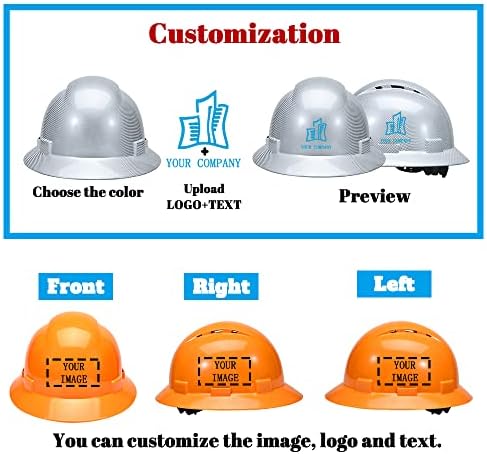 קסדת בטיחות עבודות בנייה בהתאמה אישית של NSTEKY קסדת כובע קשה מלא כובע קשה עם פתחי אוורור