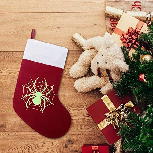 עכביש ירוק אינטרנט לחג המולד תלויים גרבי גרביים לעץ עץ חג המולד עיצוב בית נופש