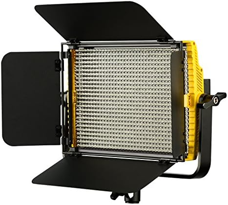 איקן אוניקס 1 על חצי דו-צבע 3200-5600 ערכת תאורת לד מתכווננת עם סוללות כפולות, אתרנט ושלט רחוק אלחוטי, דלתות