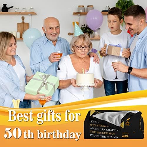 אנטוניה בלמי מתנות ליום הולדת 50 לגברים נשים, רעיונות מתנה של יום הולדת 50 שמחה שמיכה 60'X50 ', 1973 מתנות ליום הולדת לנשים,