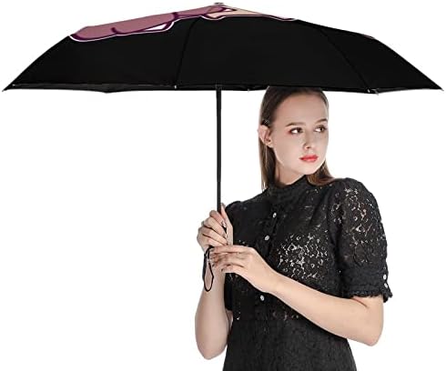 מטריית נסיעות עצלנית ופאג אטומה לרוח 3 קפלים מטרייה מתקפלת אוטומטית לגברים נשים