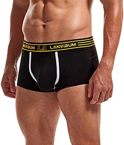 בוקסר לגברים חבילה סקסי מתאגרפים תחתוני מכנסיים קצרים מכנסיים תחתונים מוצק תחתוני גברים של גברים גודל קטן