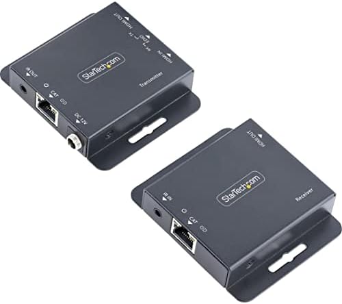 Startech.com 4K HDMI מאריך מעל כבל CAT6/CAT5 Ethernet, 4K 30Hz או 1080p 60Hz מאריך וידאו, HDMI על כבל Ethernet,