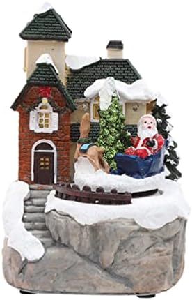 קישוטי בית נובסטי סצנת חג המולד סצנת כפר בתים מדליקים חג המולד המוביל