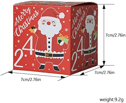 קופסת מתנה לחג המולד 1-24 תיבת מתנה קנדי ​​דיגיטלי שקיות מתנה עוגיות מאפין חגיגי אספקה ​​לחברים קרובי משפחה