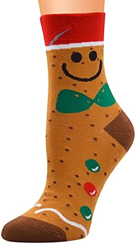 חג המולד גרבי יוניסקס למבוגרים צבעוני חורף חם גרבי חג המולד הדפסת פסטיבל ספורט מקורה גרביים לנשים