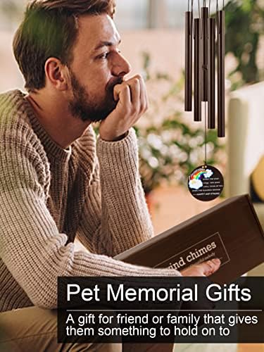 מדולי חיות מחמד זיכרון רוח פעמון בזיכרון של כלב חתול-33.5 כלב זיכרון מתנות-קשת גשר לחיות מחמד זיכרון מתנות