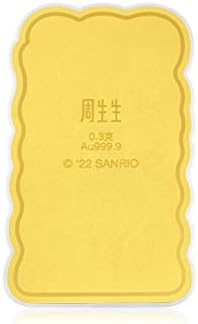 צ ' או סאנג סאנג סאנריו 999.9 זהב מוצק 24 קראט הלו קיטי וחברים מטיל לנשים ונערות 93394 ד