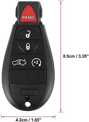 4 & 5 כפתורים ללא מפתח כניסה מרחוק צרור רכב מפתח החלפת פוב 433 מגהרץ עבור דודג ' דארט 2013-