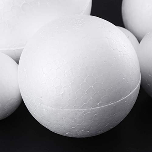 כדורים כדורי קצף DIY: 200 יחידים כדור קלקר לבנים דוגמנות צורות עגולות כדורים חלקים צורות אורב קצף 1 1. 5