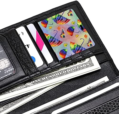 מטריית קשת בצבעי קשת USB כונן פלאש עיצוב כרטיסי אשראי עיצוב כונן הבזק כונן מזיכרון מותאם אישית מקש מקל 64 גרם