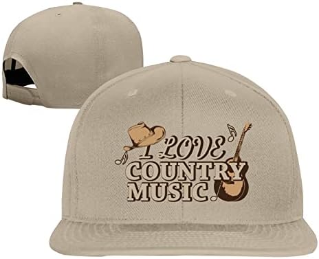 אני אוהב את המדינה מוסיקה גברים נשים למבוגרים בייסבול כובע מתכוונן קלאסי היפ הופ כובע נהג משאית מזדמן כובעים