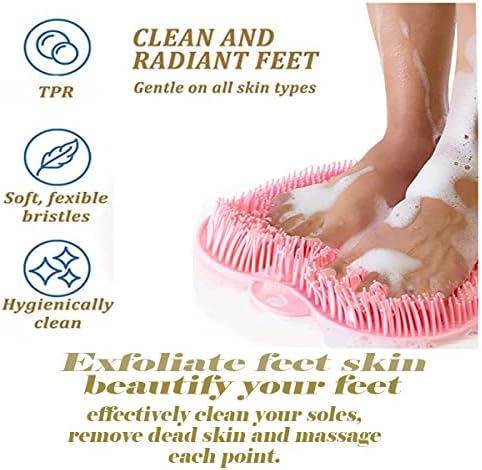 קרצוף רגליים ועיסוי גב ניקוי כפות רגליים ללא החלקה לשימוש במקלחת רגליים קרצוף מקלחת חזרה קרצוף מחצלת עיסוי רגליים,