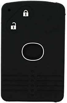 סגדן סיליקון כיסוי מגן מקרה מחזיק עור מעיל תואם עם מאזדה 2 כפתור חכם כרטיס מרחוק מפתח פוב קורות חיים 4532 שחור