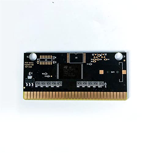 Aditi Race Drivin ' - USA Label FlashKit MD Electroless Card Gold PCB עבור Sega Genesis