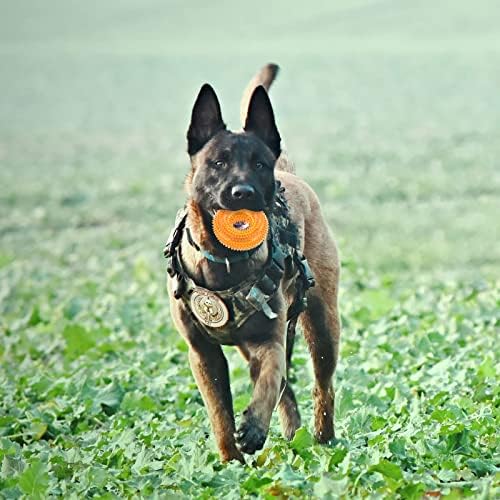 צעצוע כלבים חריקת של Andiker, TPR צעצועים לכלבים לעיסת שיניים וניקיון כלב אמצעי צעצועים לשיפור האינטראקטיביות חיצונית מתאימה