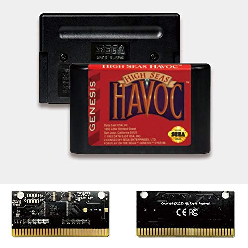 Aditi High Seas Havoc - USA Label FlashKit MD Electroless Card Gold Card עבור Sega genesis