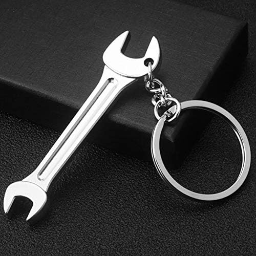 טבעת מפתח כלים של Walbest Mini, סגסוגת אבץ ברגים ברגים יד עיצוב בצורת תכנון מתנת שרשרת מפתח מקשים - מפתח קצה כפול