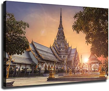 אמנות יודלי תאילנד ארמון גרנד ארמון קיר אמנות קיר קיר צביעה פוסטרים מודרניים ומדפיסים תמונות קיר לקישוט חדר