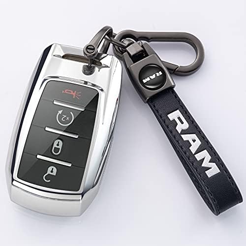TSISUN חליפת מחזיק מפתחות של מכונית עור מקורית לדודג 'ראם 1500 2500 3500 שרשרת מפתחות מפתחות משפחתית נוכחת לגבר